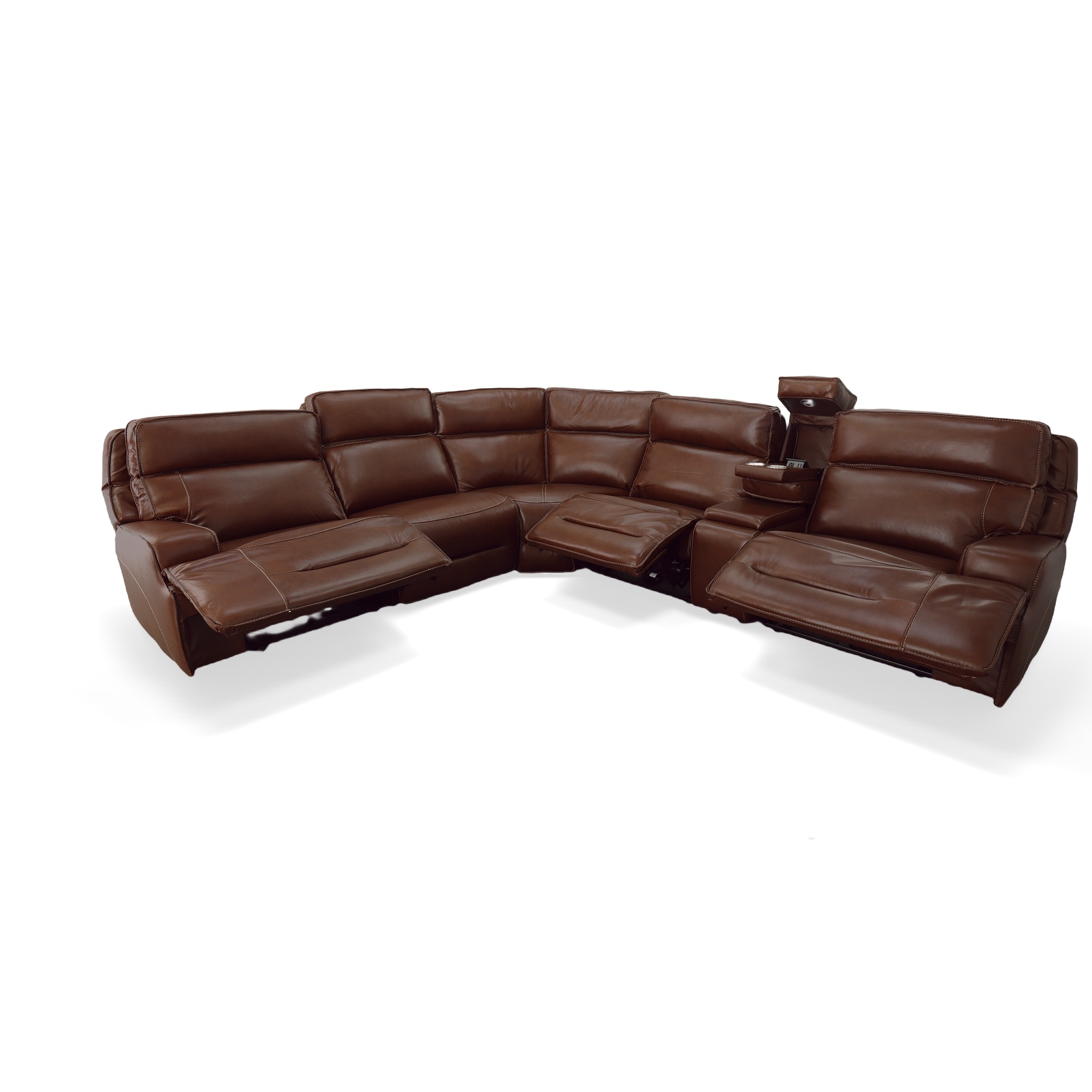 MW Home 6pc Power Reclining Sectional 90029HM Sectional - B.F.